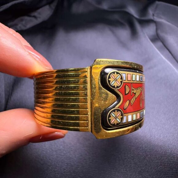 Vintage FREYWILLE Egypt Set (Bracelet + Ring + Pendant on Silk Cord) - Picture 6 of 14